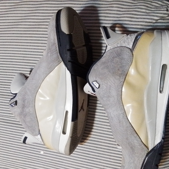 Nike Air Jordan Dub Zero US Mens Size 8.5 White / Midnight Navy 311046-104 - Picture 4 of 6